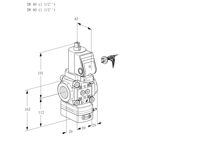 Kromschroder VAD 240R/NWSR-50A — регулятор давления газа — 88031106