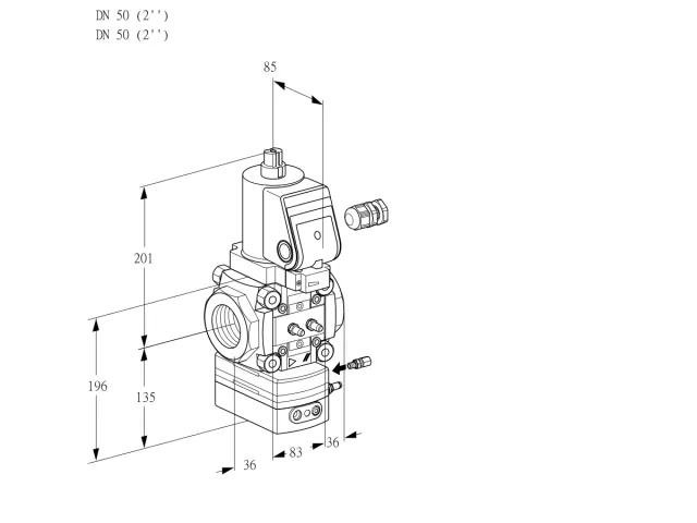 Kromschroder VAG 350R/NQSRAE — регулятор соотношения газ/воздух — 88019800