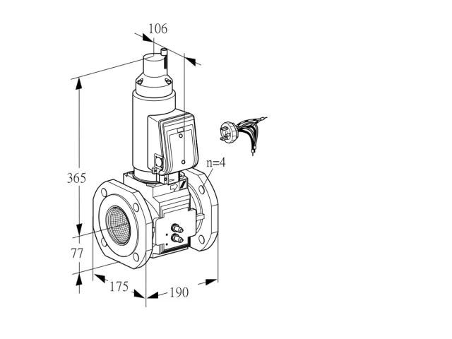 Kromschroder VAS 665F05LWGRB/MM/MM — электромагнитный газовый клапан — 88205349