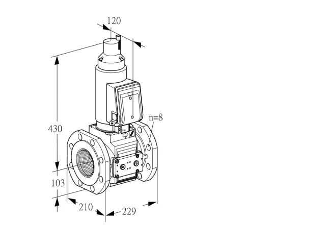 Kromschroder VAS 8T100A05LWGRE/PP/PP — электромагнитный газовый клапан — 88204614