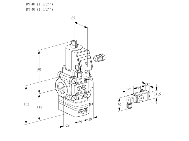 Kromschroder VAD 240R/NWSR-50A — регулятор давления газа — 88023979
