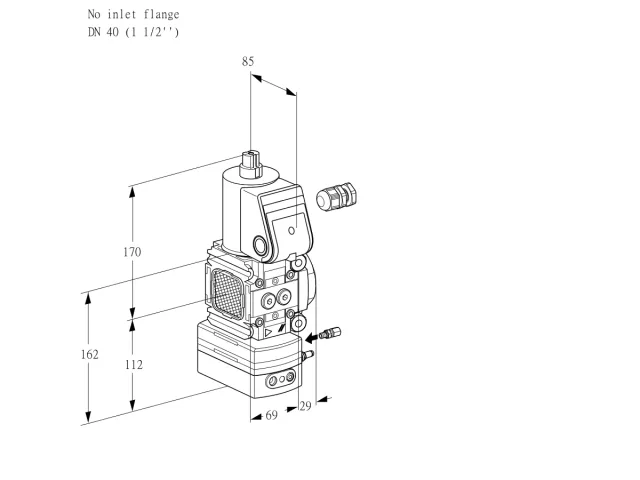 Kromschroder VAG 2-/40R/NQAE — регулятор соотношения газ/воздух — 88015696