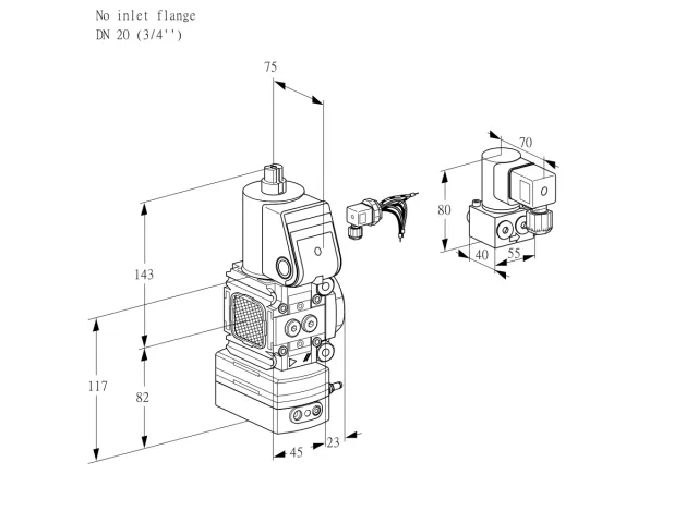 Kromschroder VAG 1-/20R/NWAN — регулятор соотношения газ/воздух — 88020777