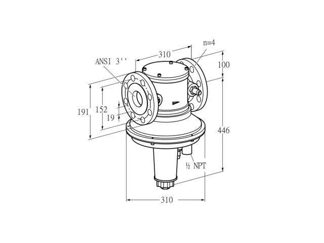 Kromschroder GIK 80TA02-3 — регулятор соотношения газ/воздух — 85093320