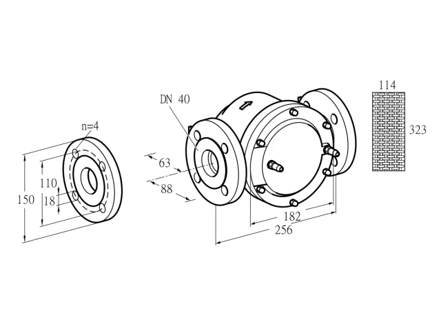 Kromschroder GFK 40F10-6 — газовый фильтр — 81940190