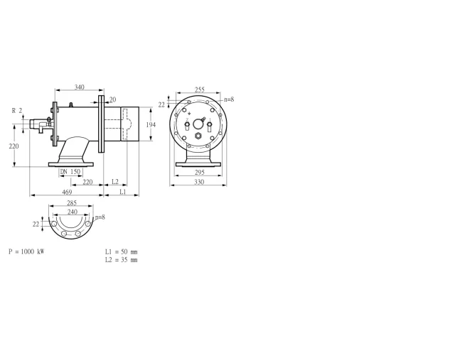 Kromschroder ZIO 200RB-50/35-(20)D — промышленная газовая горелка — 84277017
