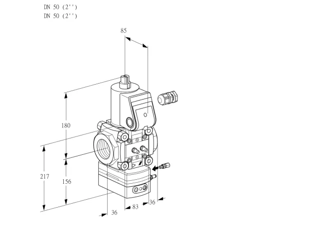 Kromschroder VAH 350R/NWAE — регулятор расхода газа — 88034567