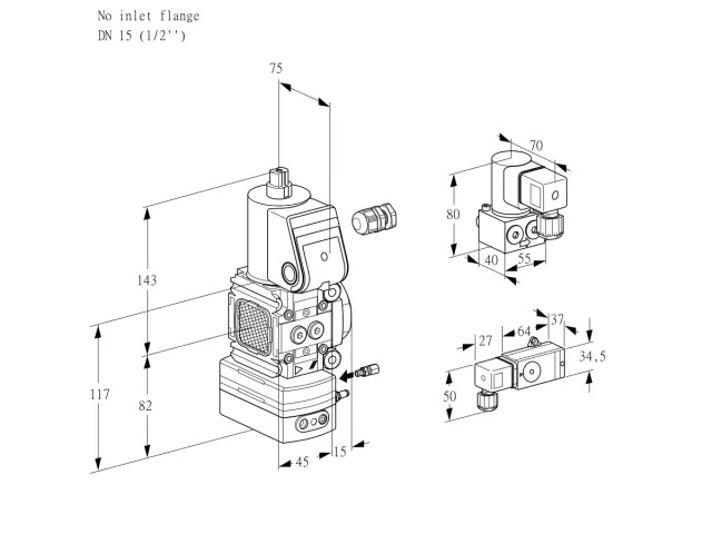 Kromschroder VAG 1-/15R/NWBE — регулятор соотношения газ/воздух — 88001443