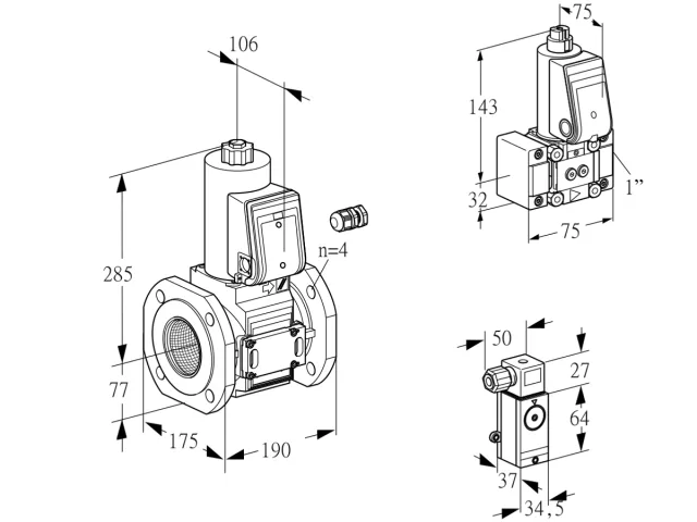 Kromschroder VAS 665F05NW3E/Z-/32 — электромагнитный газовый клапан — 88207667