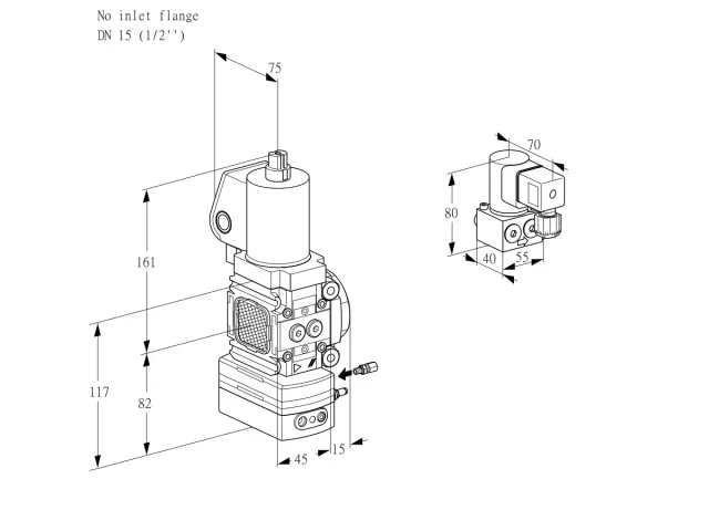 Kromschroder VAG 1-/15R/NQGLBE — регулятор соотношения газ/воздух — 88034564