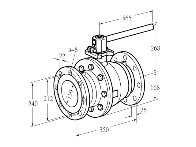 Kromschroder AKT 150F160G1 — ручной газовый кран — 03152318
