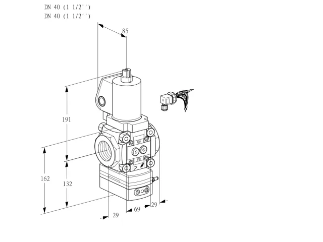 Kromschroder VAV 240R/NWGLAK — регулятор соотношения газ/воздух — 88012323