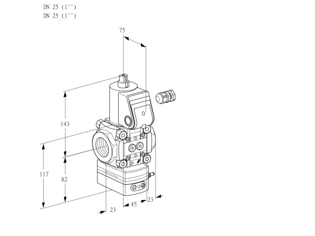 Kromschroder VAD 125R/NQ-25A — регулятор давления газа — 88000343