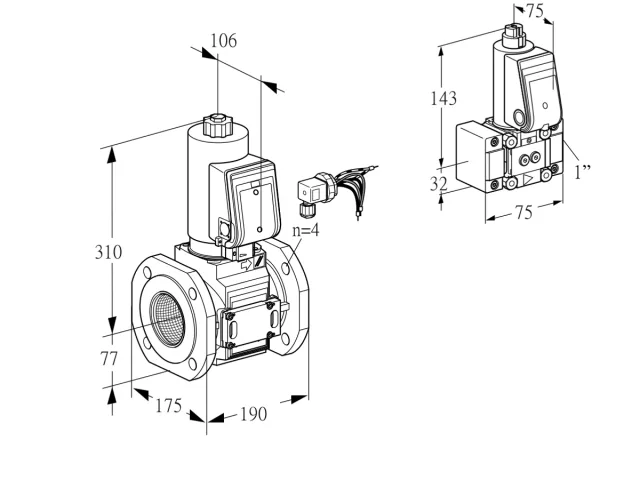 Kromschroder VAS 665F05NWSRE/Z-/PP — электромагнитный газовый клапан — 88207797