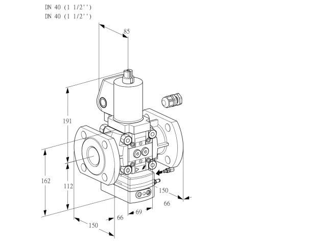 Kromschroder VAG 240F/NWGLAE — регулятор соотношения газ/воздух — 88032314