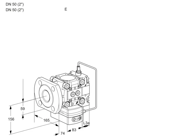 Kromschroder VRH 3E50F/50F05HEVR/PP/PP — регулятор расхода газа — 88107298