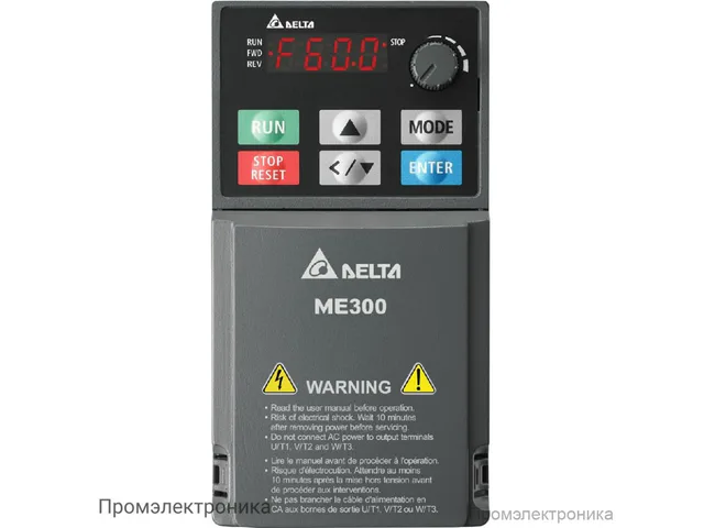 Преобразователи частоты Delta Electronics VFD5A5ME43ANNAA (2.2 кВт 3ф 380В) серии ME300