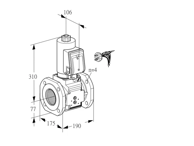 Kromschroder VAS 665F05NWSRB/PP/PP — электромагнитный газовый клапан — 88203553
