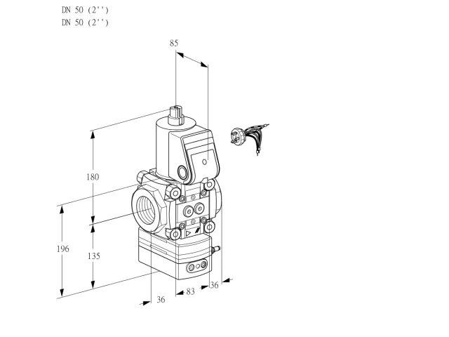 Kromschroder VAD 350R/NW-50A — регулятор давления газа — 88013498