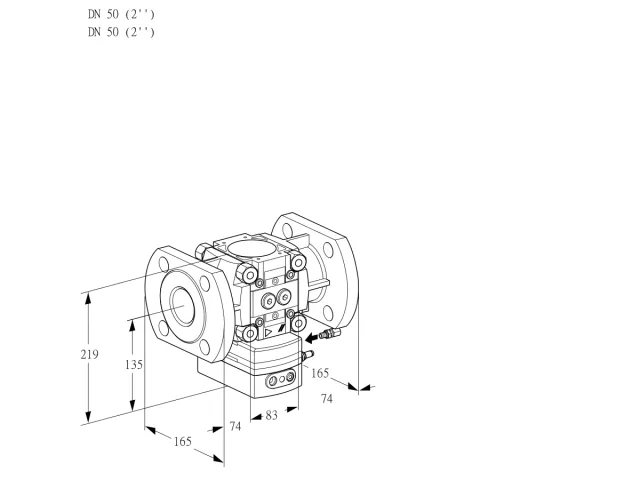 Kromschroder VRH 350F05AE/PP/PP — регулятор расхода газа — 88028387