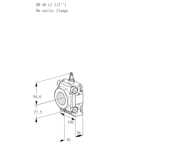 Kromschroder VMF 340/-R05M — газовый фильтр — 88033355