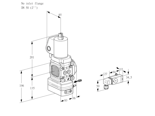 Kromschroder VAG 3-/50R/NQSLAK — регулятор соотношения газ/воздух — 88033202