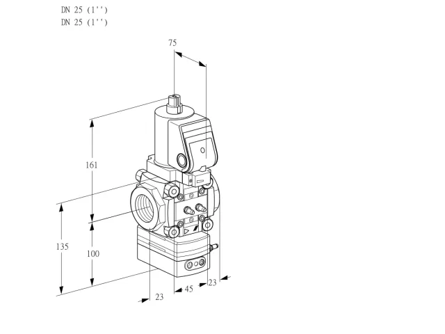 Kromschroder VAH 1T25N/NQGRAA — регулятор расхода газа — 88033544