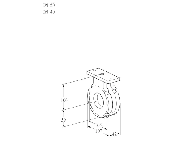 Kromschroder BVG 50/40W05 — дисковая поворотная заслонка — 88300147