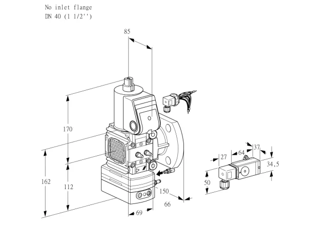Kromschroder VAG 2-/40F/NWAE — регулятор соотношения газ/воздух — 88006302