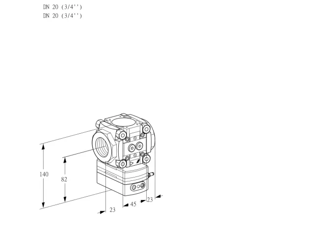 Kromschroder VRH 1T20N05AA/PP/PP — регулятор расхода газа — 88029125