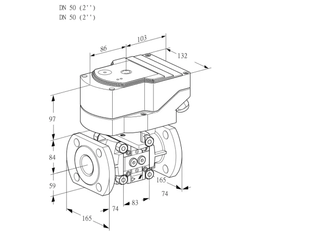 Kromschroder IFC 350/50F05-32PPPP/40A2A — линейный регулятор расхода — 88303734