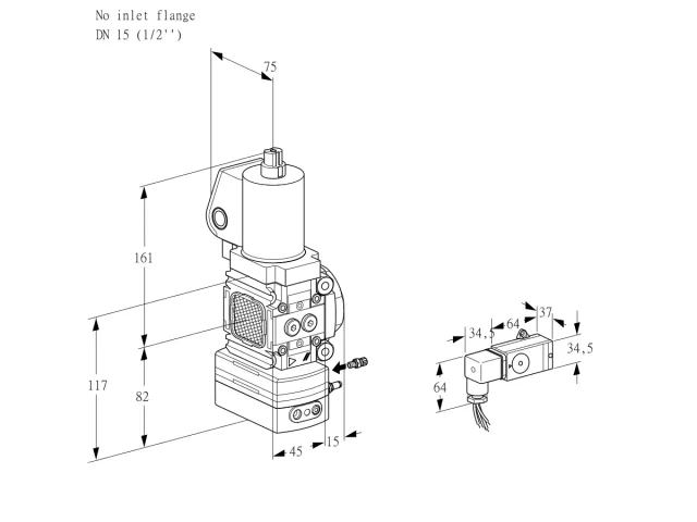 Kromschroder VAG 1T-/15N/NQSLBK — регулятор соотношения газ/воздух — 88030794
