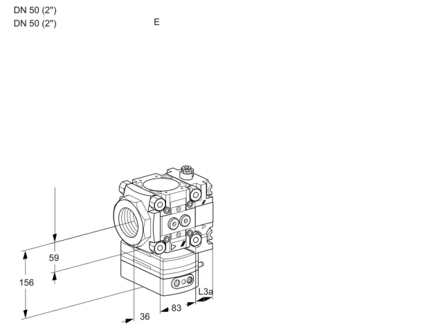Kromschroder VRH 3T50N/50N05HAVL/PP/PP — регулятор расхода газа — 88107613