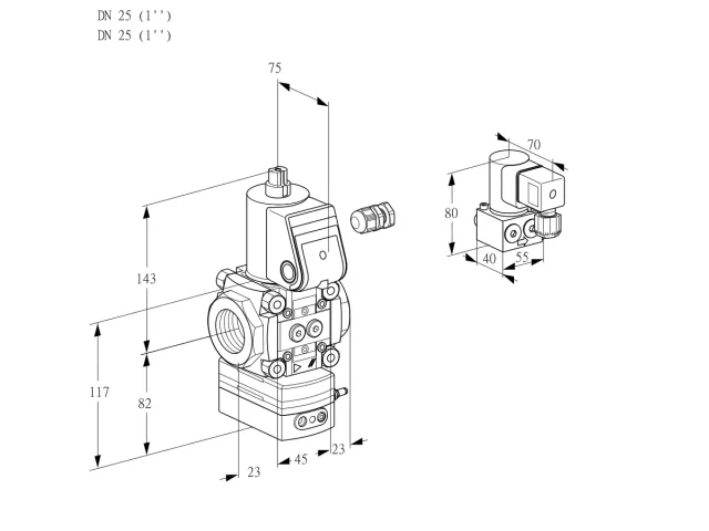 Kromschroder VAD 125R/NQ-50A — регулятор давления газа — 88026080