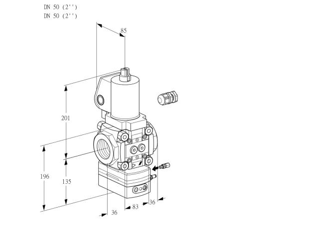 Kromschroder VAG 350R/NQSLAE — регулятор соотношения газ/воздух — 88033638