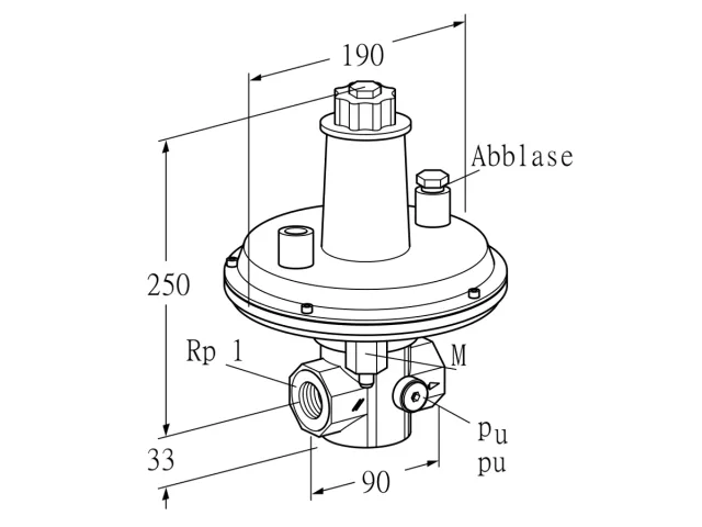 Kromschroder VAR 25R05-1 — регулятор давления газа — 86054010
