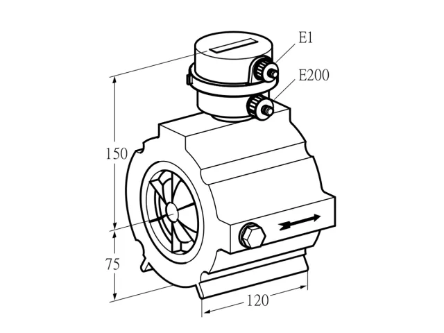 Kromschroder DM 100TW80-120 — расходомер газа — 03200396