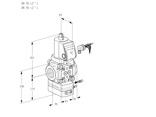 Kromschroder VAG 350R/NQSRAE — регулятор соотношения газ/воздух — 88014310