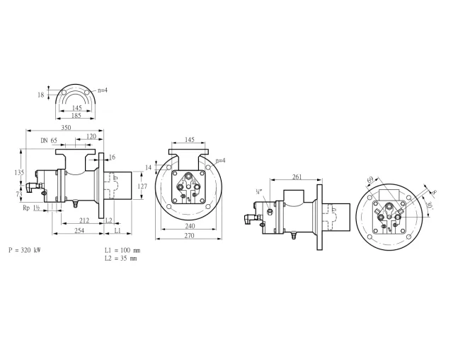 Kromschroder BIO 125HB-100/35-(2E)E — промышленная газовая горелка — 84199268