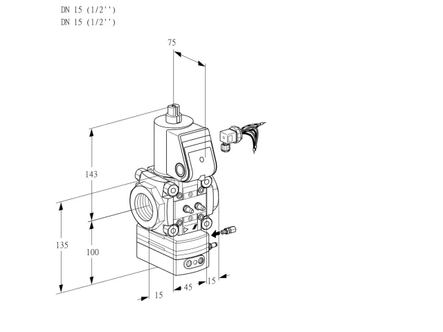 Kromschroder VAH 115R/NWBE — регулятор расхода газа — 88026225