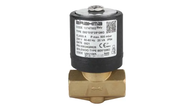 Газовый электромагнитный клапан Brahma E6G*S10*3/8*GMO 13747002