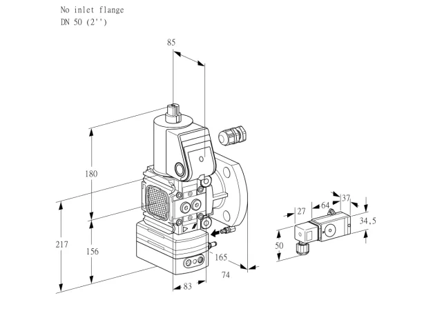 Kromschroder VAH 3-/50F/NWAE — регулятор расхода газа — 88030579
