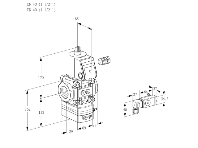 Kromschroder VAD 240R/NW-100A — регулятор давления газа — 88011682