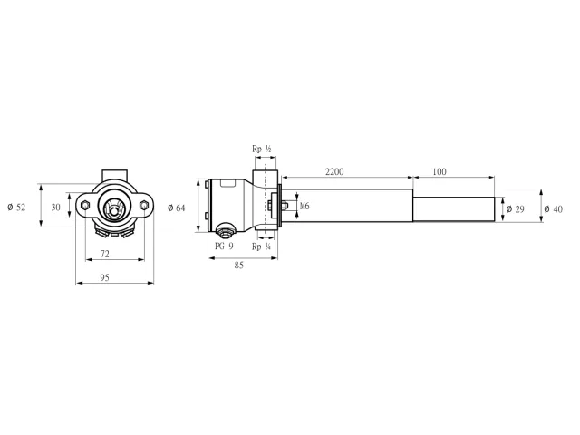 Kromschroder ZKIH 2200/100R — запальная горелка — 84214220