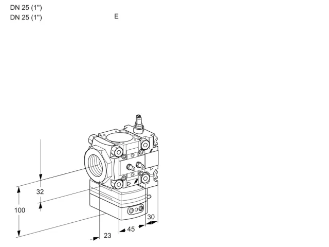 Kromschroder VRH 1E25R/25R05HEVR/MM/PP — регулятор расхода газа — 88103791