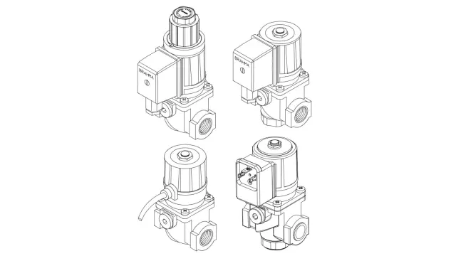 Газовый электромагнитный клапан Brahma E8/SB4*CFD