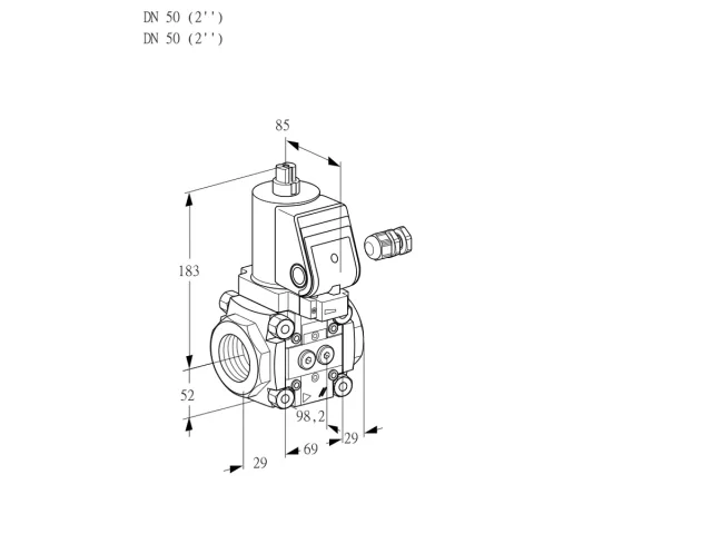 Kromschroder VAN 250R/NKSR — регулятор нулевого давления — 88028144