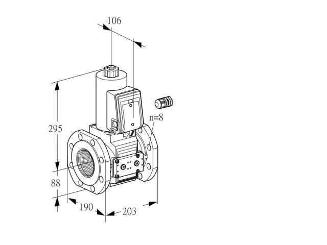 Kromschroder VAS 780F05NQ3E/PP/EP — электромагнитный газовый клапан — 88204789