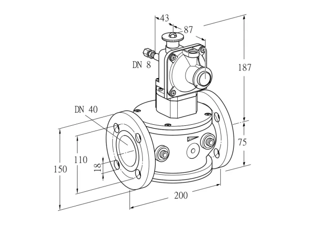Kromschroder JSAV 40F40/1-3Z — регулятор давления газа — 86362021