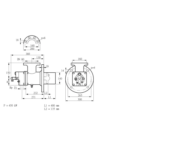 Kromschroder BIO 140HB-400/135-(26)EB — промышленная газовая горелка — 84099428